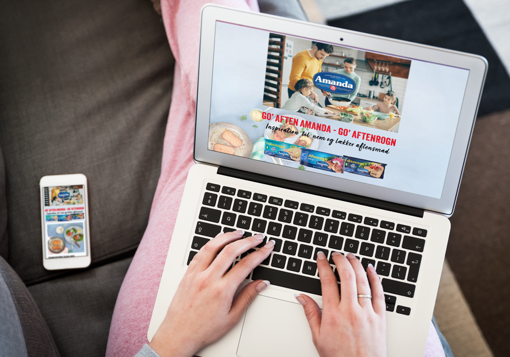 PC med Aftenrogn.dk på skærmen